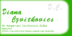 diana czvitkovics business card